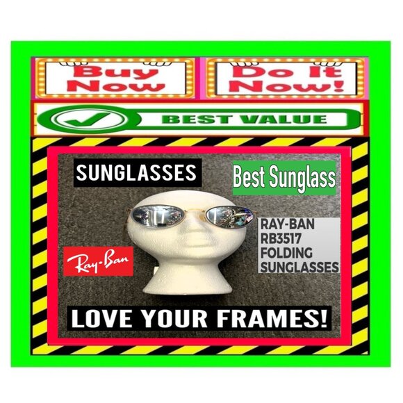 ✅🆕🚨🔴🌸S🌸A🌸L🌸E🌸🌠🔴📢RAY BAN Fold SUNGLASSES Unisex EYEWEAR🟢BUY NOW📲💸🟢 - Picture 2 of 16